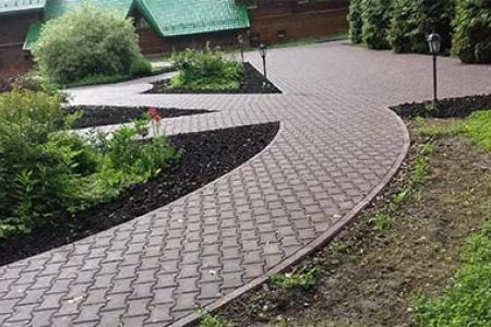 Устройство отмостки из брусчатки или бетона